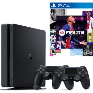Playstation 4 Slim + 2.Dualshock + Ps4 Fifa 2021