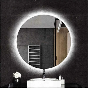 Global Led Mirror 90 cm Yuvarlak Ledli Ayna Banyo Aynası Dekoratif Ayna Boy Ayna Salon Duvar Ayna