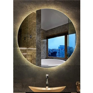 Global Led Mirror 70 cm Yuvarlak Ledli Ayna Banyo Aynası Dekoratif Ayna Boy Ayna Salon Duvar Ayna
