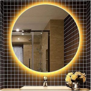 Global Led Mirror 70 cm Yuvarlak Ledli Ayna Banyo Aynası Dekoratif Ayna Boy Ayna Salon Duvar Ayna