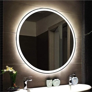 Global Led Mirror 75 cm Kumlamalı Ledli Yuvarlak Ayna Banyo Aynası Dekoratif Ayna Boy Ayna Salon Duvar Ayna