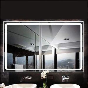 Global Led Mirror 60X70 cm Kumlamalı Ledli Ayna Duvar Salon Banyo Wc Ofis Yatak Odası Boy Ledli Ayna