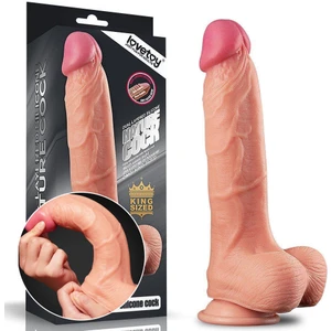 Agor Shop Lovetoy Nature Cock Ekstra Yumuşak Özel Çift Dokulu 26 cm Realistik Penis Dildo R546
