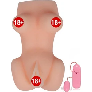Big Breast Silikon Titreşimli Vajina Mastürbatör+Hediyeler