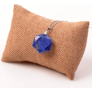 Taş Sandığı Lapis Lazuli Taşı Kolye - Merkaba Yıldızı