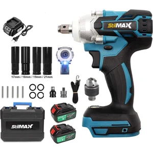 Germany Bl Motor  58V 10AH Çift Torq Somun Sıkma Sökme Bijon Matkap + Aksesuar Seti
