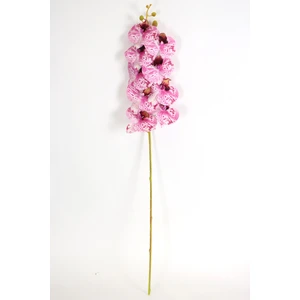 Yapay Çiçek Deposu Yapay Dal Baskılı Orkide Çiçeği 88 cm Fuşya Beyaz

