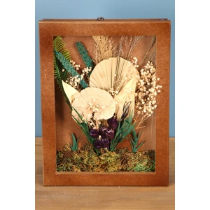 Yapay Çiçek Deposu Dekoratif Çiçekli Çerçeve Tablo 28CMX37CM KOD:118
