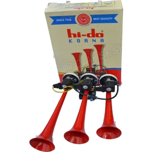 Hido Marco Tipi Arap Korna 3 Borulu Melodili 12 Volt