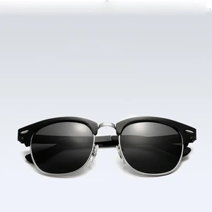 Retro Alüminyum Sürüş Güneş Gözlüğü Unisex -Polarize UV400 Lens (Yurt Dışından)