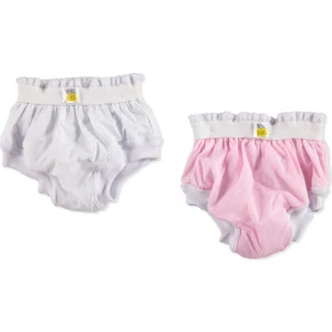 Hellobaby 2'li Alıştırma Külodu Pembe Beyaz