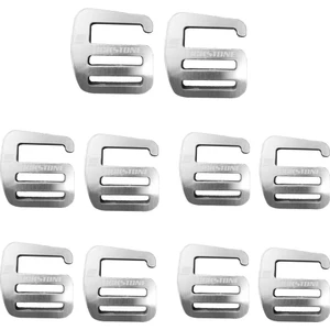 10X Metal G Kanca Dokuma Toka Taktik, Hafif ve Güçlü 25MM Gümüş(Yurt Dışından)