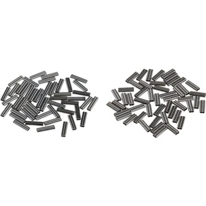 100 Adet Çift Varil Bakır Kollu Balıkçılık Kıvrımlar Sikişmek Için 1mm / 0.8mm(Yurt Dışından)