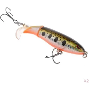 2 Adet Whopper Popper Yapay Balıkçılık Lure Topwater Sert Simülasyon Yem(Yurt Dışından)