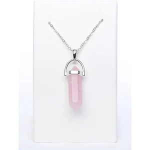 Arı Onyx Doğal Pembe Kuvars Taşı Kolye