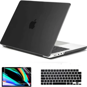 Macbook Pro 14.2 İnç A2442 / A2779 / A992 / A2918 / A3112 / A3185 / A3401  Kasa koruma Kılıfı 3 Lü Set Hardcese