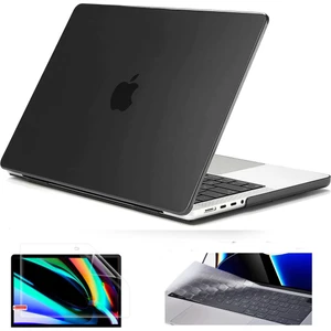 Macbook Pro 14.2 İnç A2442 / A2779 / A992 / A2918 / A3112 / A3185 / A3401  Kasa Koruma Kılıfı 3 Lü Set Hardcese
