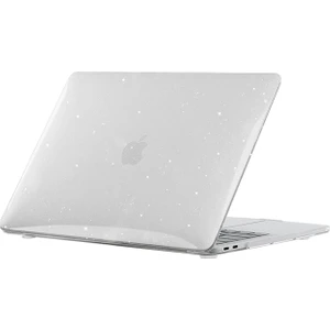 Macbook Air 13' 2020 A1932PARLAK Kristal Simli Kılıf - Kristal Şeffaf