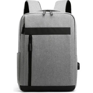 Erkek Sırt Çantası Çok Fonksiyonlu Su Geçirmez Dizüstü Bilgisayar Çanta Iş USB Şarj Bagpack Naylon Rahat Sırt Çantası (Yurt Dışından)