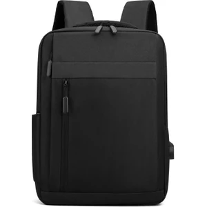 Erkek Sırt Çantası Çok Fonksiyonlu Su Geçirmez Dizüstü Bilgisayar Çanta Iş USB Şarj Bagpack Naylon Rahat Sırt Çantası (Yurt Dışından)