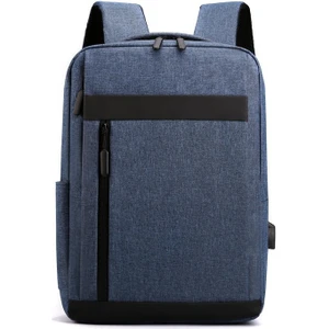 Erkek Sırt Çantası Çok Fonksiyonlu Su Geçirmez Dizüstü Bilgisayar Çanta Iş USB Şarj Bagpack Naylon Rahat Sırt Çantası (Yurt Dışından)