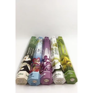 Tütsü 5 Çeşit Manolya, Yasemin, Menekşe, Gardenya, Ylang Ylang 100 Adet Tütsü Çubuğu