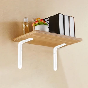 Raf Altı Ayak Raf Tutucu L Demir 13 x 20 cm Beyaz Montaj Aparatı (2 Adet)
