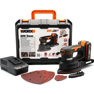 WX822 20VOLT 2.0AH. Li-Ion Şarjlı Profesyonel Üçgen Mouse Zımpara