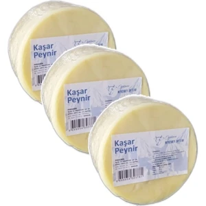 NiyaziBey Çiftliği Taze Kaşar Peynir 400G 3lü Paket.  Çiftlik Kaşarı