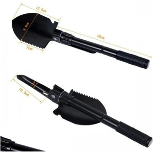 Pusulası Katlanır Portatif Kazma Kürek Seti