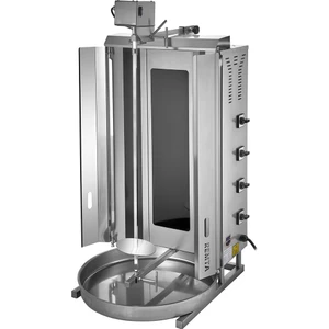 Elektrikli Döner Ocağı Makinası 4 Radyan Üstten Motor Camlı