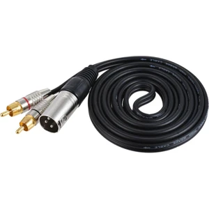Rca Erkek Fiş Xlr 3 Pin Erkek Mic Kablo Splitter Adaptörü Kablosu 0.3m (Yurt Dışından)
