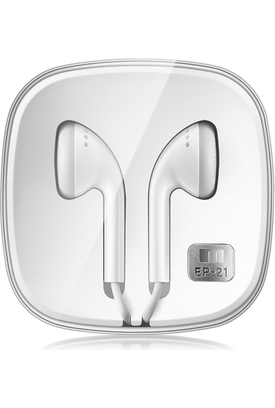Meizu EP21 1.2m 3.5mm Jack Kulak Kablolu Kontrol Kulaklık (Beyaz) (Yurt Dışından)