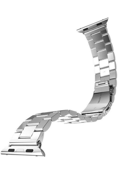 Arabulalaca Apple Watch Uyumlu 45MM Çelik Baklalı Kordon 45 mm Kayış Seri 7