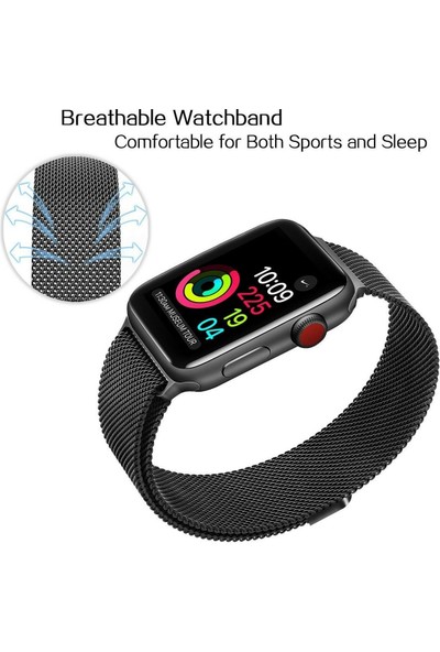 Arabulalaca Apple Watch Uyumlu 41MM Milano Loop Çelik Kordon 41 mm Kayış Seri 7