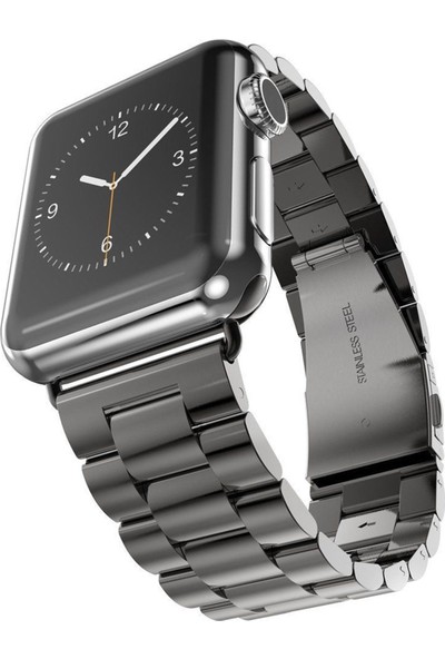 Arabulalaca Apple Watch Uyumlu 45MM Çelik Baklalı Kordon 45 mm Kayış Seri 7