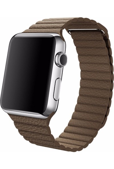 Arabulalaca Apple Watch Uyumlu 41MM Deri Loop Kordon 41 mm Kayış Seri 7