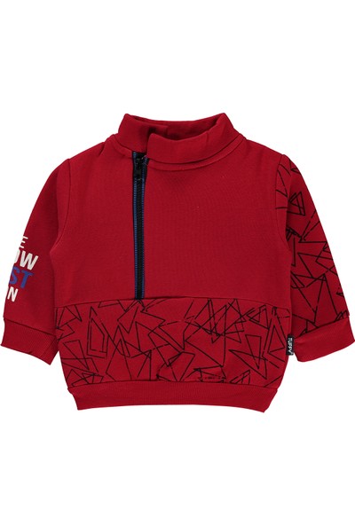 Tuffy Tufyy Erkek Çocuk Sweatshirt 1-4 Yaş Kırmızı
