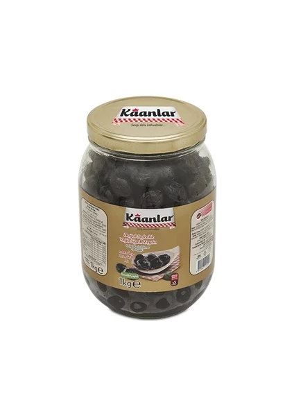 Sofralık Yağlı Siyah Zeytin Cam 1 kg