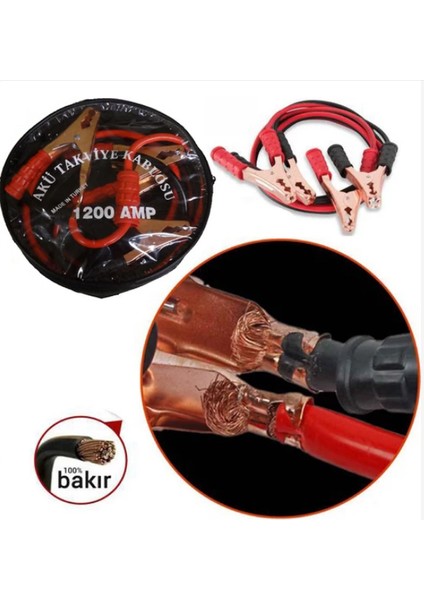 Rekotools-Akü Takviye Kablosu 1200 Amper Taşıma Çantalı fiyatları