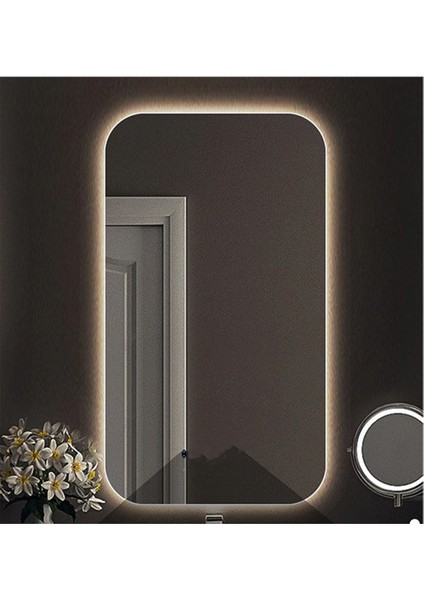 65X90 cm Ledli Ayna Banyo Aynası Dekoratif Ayna Boy Ayna Salon Duvar Ayna fırsatları