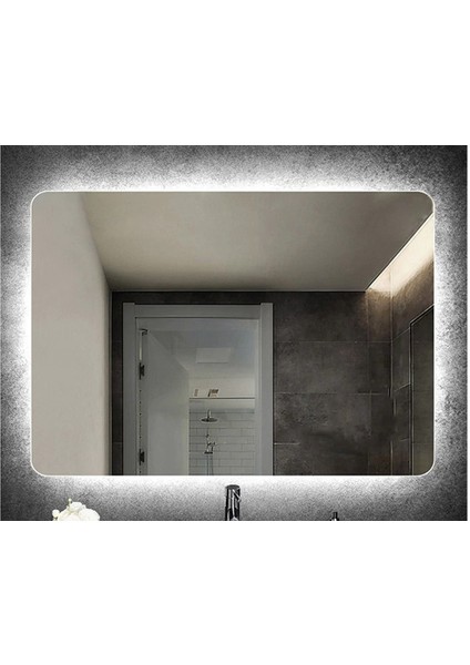 40X55 cm Ledli Ayna Banyo Aynası Dekoratif Ayna Boy Ayna Salon Duvar Ayna