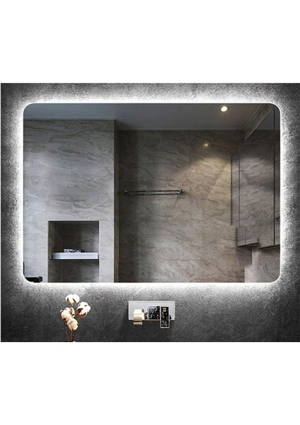 40X55 cm Ledli Ayna Banyo Aynası Dekoratif Ayna Boy Ayna Salon Duvar Ayna modelleri