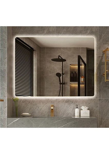 40X55 cm Ledli Ayna Banyo Aynası Dekoratif Ayna Boy Ayna Salon Duvar Ayna indirimleri