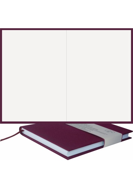 Cizgisiz Defter -Özel El Yapımı, El Dikişi, (Iplik Dikiş) Viskon Kumaş Ciltleme A/4 "benzersiz Ürün" Bordo indirimleri