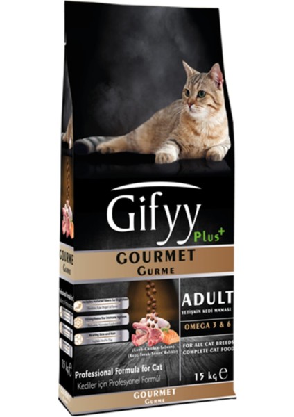 Somon&Tavuk Gurme Kedi Maması 15 Kg
