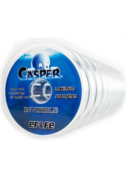 Casper Fluorocarbon Invısıble 100 mt Olta Misinası 0.10 mm