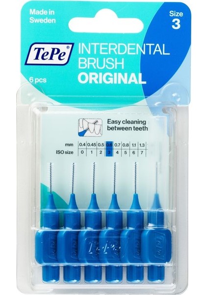 Arayüz Fırçası Blıster 6 Lı Mavi 0,6 Mm