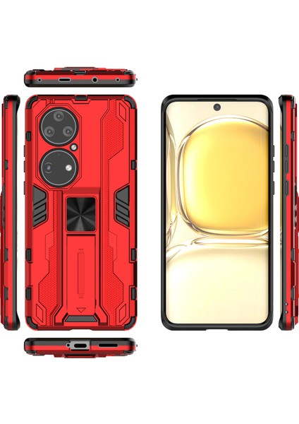 Huawei P50 Pro Için Çift Katmanlı Koruyucu Kılıf (Yurt Dışından)