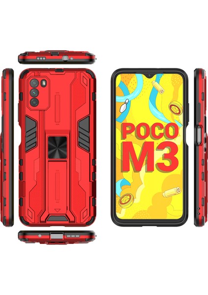 Xiaomi Poco M3 Için Çift Katmanlı Koruyucu Kılıf (Yurt Dışından)